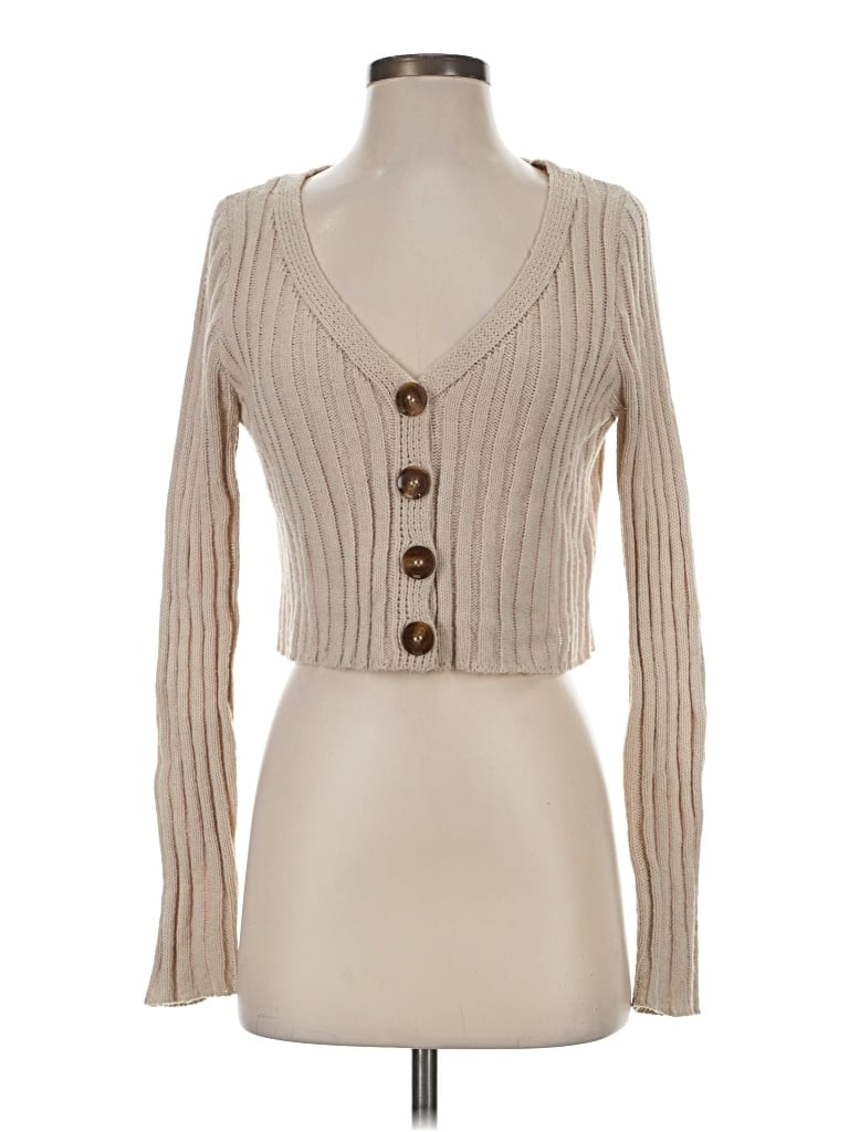 Pre-owned Rsq Cardigan Sweater In Tan
