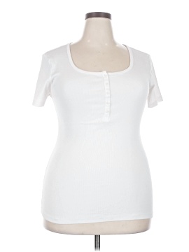 Time And Tru Short Sleeve Henley