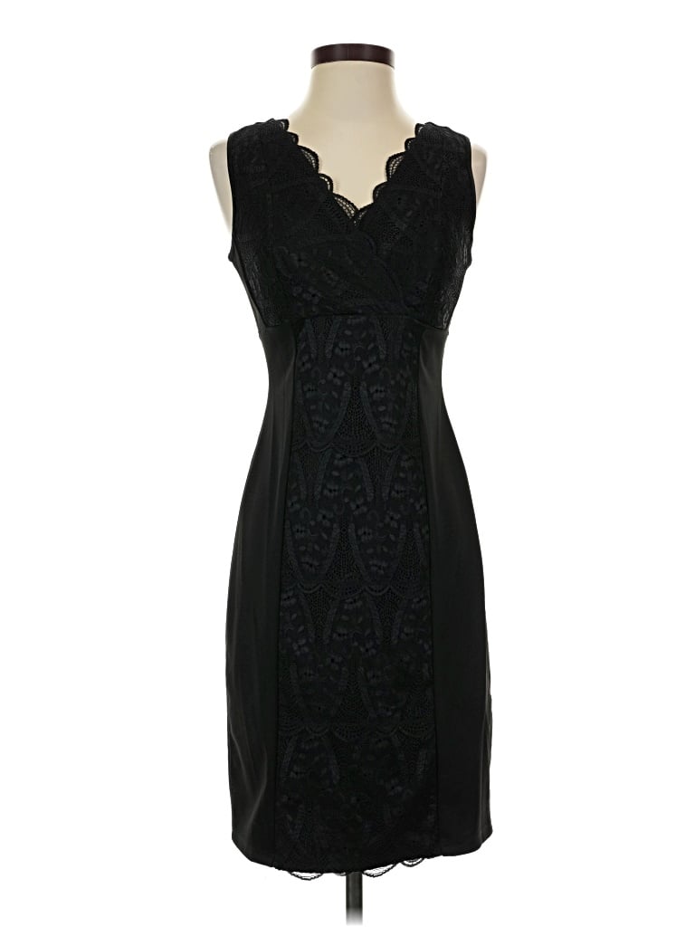Pre-owned Daisy Fuentes Cocktail Dress In Black