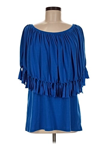 NY Collection Short Sleeve Blouse (view 1)