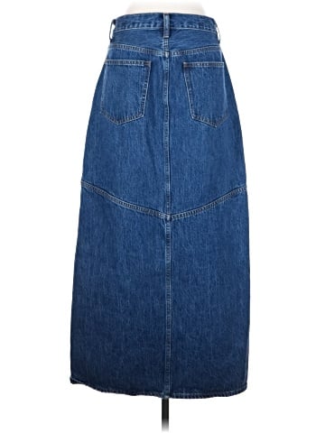 Madewell Denim Mid-Rise Maxi Skirt in Pineland Wash (view 2)