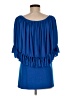 NY Collection Blue Short Sleeve Blouse Size M (estimated) - photo 2