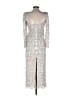 Mac Duggal 100% Polyester Silver Cocktail Dress Size 2 - photo 2
