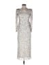 Mac Duggal 100% Polyester Silver Cocktail Dress Size 2 - photo 1