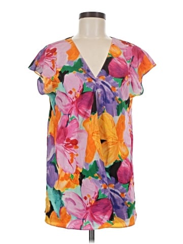 Lauren by Ralph Lauren Short Sleeve Blouse (view 1)
