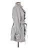 Candie's 100% Polyester Gray Trenchcoat Size M - photo 4