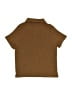 Unbranded Solid Brown Short Sleeve Button-Down Shirt Size 4T - photo 2