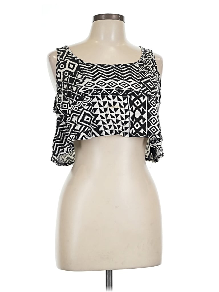 Pre-owned Forever 21 Sleeveless Blouse In Black