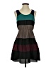 Double Zero 100% Polyester Color Block Teal Casual Dress Size S - photo 1