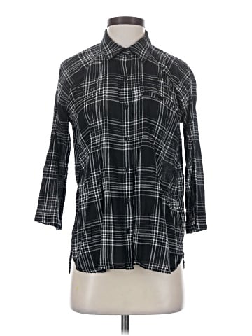 Attention 3/4 Sleeve Button-Down Shirt (view 1)