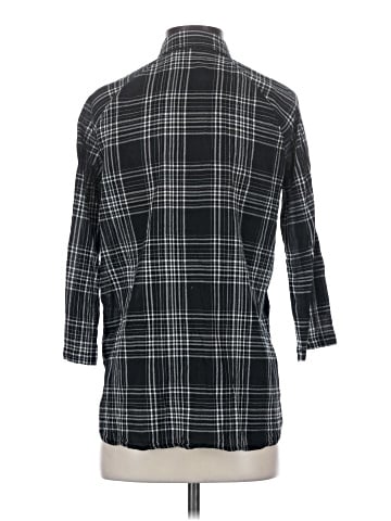 Attention 3/4 Sleeve Button-Down Shirt (view 2)