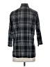 Attention 100% Cotton Plaid Black 3/4 Sleeve Button-Down Shirt Size S - photo 2