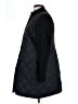 Eileen Fisher 100% Polyester Argyle Black Coat Size L (petite) - photo 5