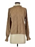 DAZY Tan Long Sleeve Blouse Size S - photo 1