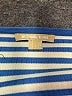 Michael Kors 100% Cashmere Stripes Blue Cashmere Pullover Sweater Size L - photo 7