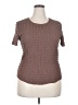 Torrid Tweed Brown Short Sleeve Turtleneck Size 2X Plus (2) - photo 1