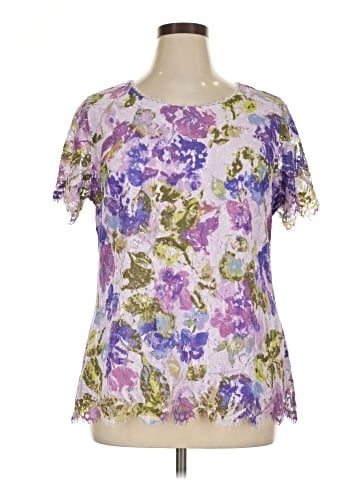 Isaac Mizrahi LIVE! Short Sleeve Blouse (view 1)