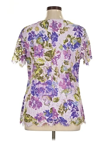 Isaac Mizrahi LIVE! Short Sleeve Blouse (view 2)