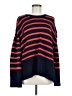 Gap 100% Cotton Stripes Red Pullover Sweater Size M - photo 1