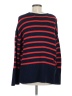 Gap 100% Cotton Stripes Red Pullover Sweater Size M - photo 2