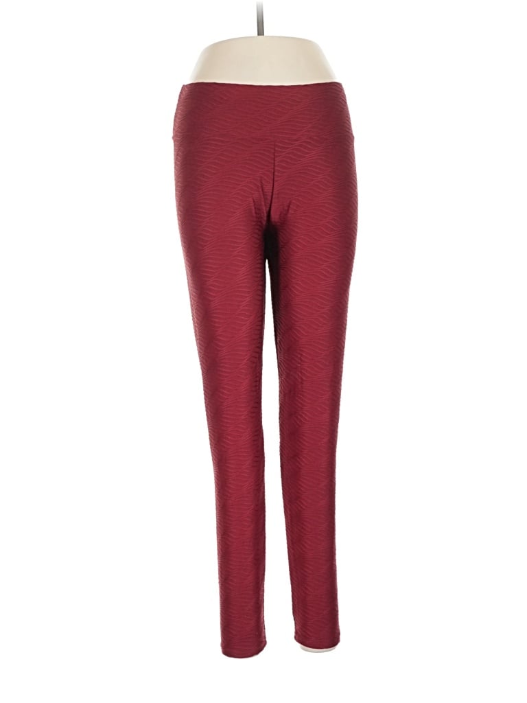 Pre-owned Assorted Brands Active Pants In Burgundy