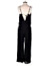 Haute Hippie 100% Silk Solid Black Jumpsuit Size M - photo 2