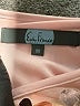 Eva Franco 100% Polyester Metallic Silver Short Sleeve Blouse Size M - photo 7