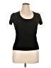August Silk Black Short Sleeve Top Size XL - photo 1