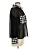 Zara 100% Polyester Houndstooth Black Long Sleeve Blouse Size M - photo 4