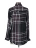 Full Tilt 100% Rayon Plaid Black Long Sleeve Button-Down Shirt Size XS - photo 2