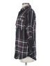 Full Tilt 100% Rayon Plaid Black Long Sleeve Button-Down Shirt Size XS - photo 5