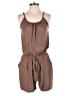 Zenana Outfitters Solid Brown Romper Size M - photo 1