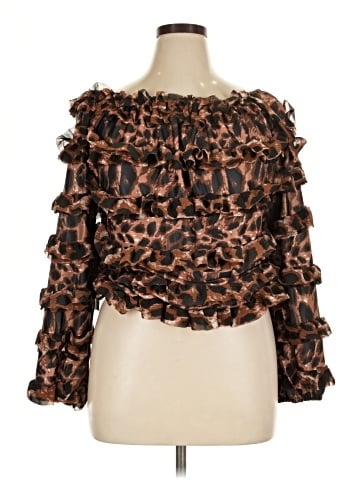 Ashley Stewart Long Sleeve Blouse (view 1)