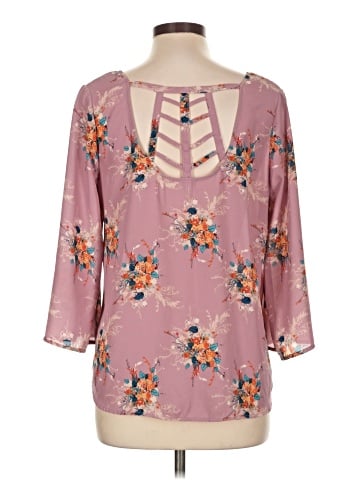 Lily White 3/4 Sleeve Blouse (view 2)