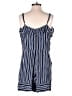 Ann Taylor LOFT 100% Rayon Stripes Blue Romper Size 10 - photo 2