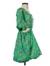 A New Day 100% Cotton Tropical Green Casual Dress Size XS - photo 4