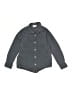 Old Navy 100% Cotton Chevron-herringbone Gray Long Sleeve Button-Down Shirt Size 8 - photo 1