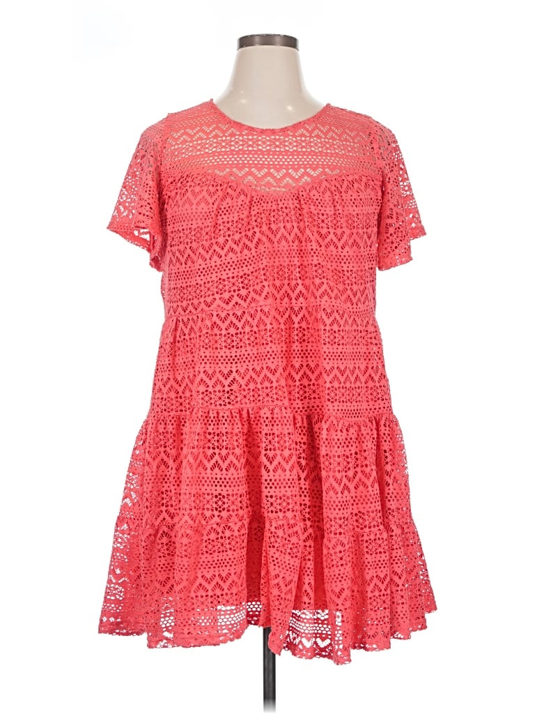 Pre-owned City Chic Casual Dress In Red