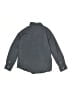 Old Navy 100% Cotton Chevron-herringbone Gray Long Sleeve Button-Down Shirt Size 8 - photo 2