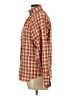 Lizsport Checkered-gingham Orange Long Sleeve Blouse Size 12 - photo 5
