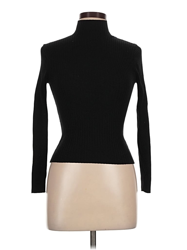 Pre-owned Zara Turtleneck Sweater In Black
