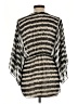 Francesca's 100% Polyester Silver Black 3/4 Sleeve Blouse Size M - photo 2