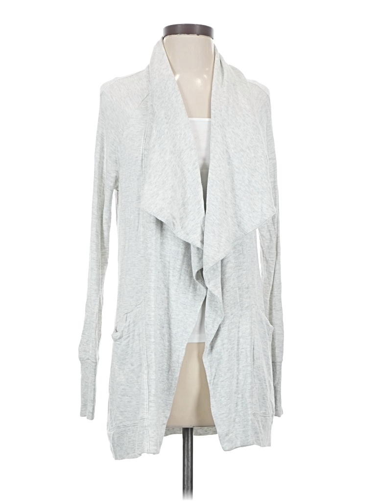 Pre-owned Athleta Cardigan Sweater In Gray