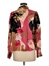 Easel 100% Rayon Print Pink Long Sleeve Blouse Size M - photo 2