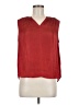 Banana Republic 100% Polyester Red Sleeveless Blouse Size M - photo 1