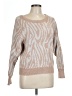 Rebecca Taylor Animal Print Tan Pullover Sweater Size L - photo 1