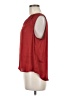 Banana Republic 100% Polyester Red Sleeveless Blouse Size M - photo 5