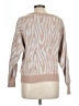 Rebecca Taylor Animal Print Tan Pullover Sweater Size L - photo 2