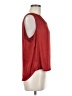 Banana Republic 100% Polyester Red Sleeveless Blouse Size M - photo 4
