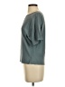 Theory 100% Silk Teal Short Sleeve Silk Top Size P (petite) - photo 5